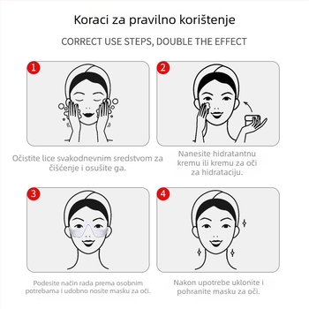 EMS mikrostrujni masažer za oči, kućna upotreba, prijenosno, ugrađena baterija (<300 mAh), IPX0