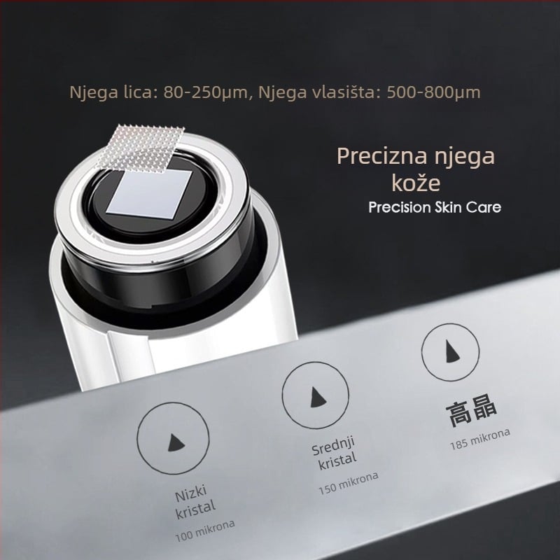 Mini mikrokristalni uređaj za uvođenje na lice – prijenosni, nanokrystalna tehnologija uvođenja, IPX7 vodootpornost, ugrađena baterija 500–800 mAh, za kućnu upotrebu