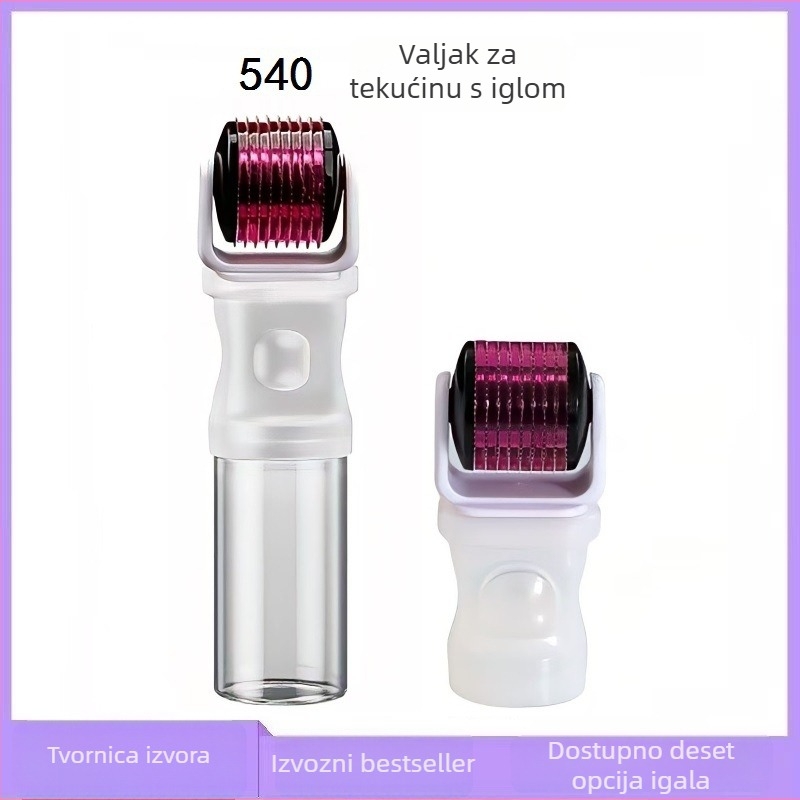 540 tekući mikroiglični roller, napunjen tekućinom – potrošni materijal za kozmetički uređaj za vodenu infuziju sa osvjetljenjem