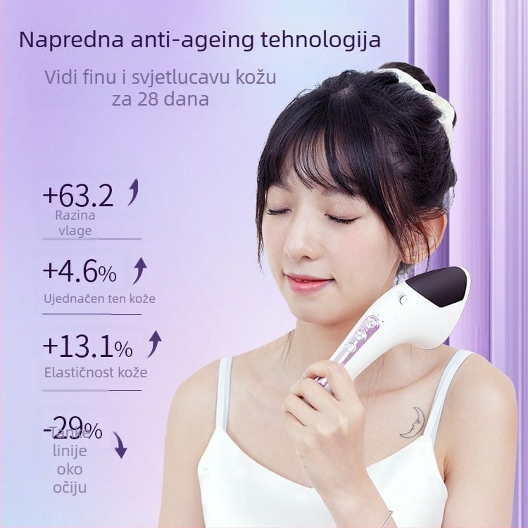 Uređaj za njegu vrata — hidratacija, uklanjanje bora, pomlađivanje kože, IPX7 vodootpornost, ugrađena baterija 1200–2000 mAh