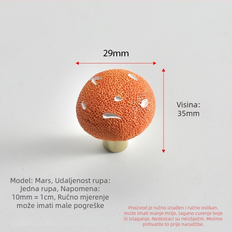 Planet ručka za ladicu — modernog jednostavnog stila, materijal: smola + aluminijska legura, završna obrada: oksidacija + prskanje