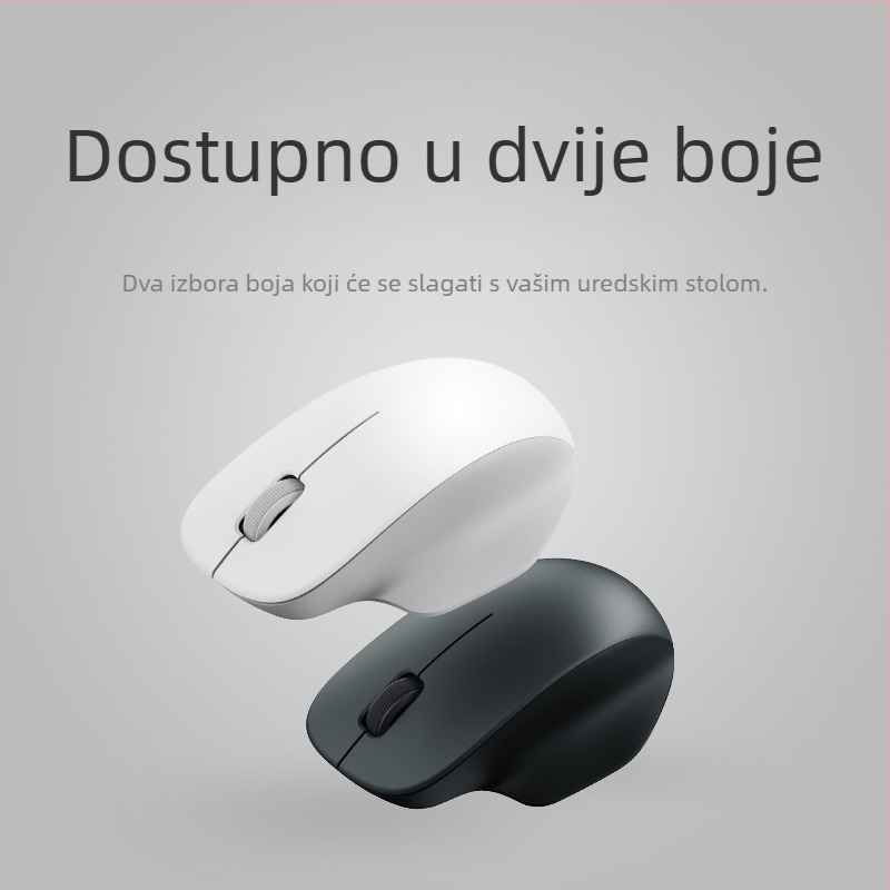 Bežični optički miš, 1200dpi, 2 tipke, USB 2.4G prijemnik, za stolno računalo, napajanje AA baterijom