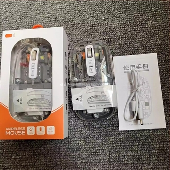 Prozirna bežična Bluetooth optička miš (Bluetooth, 2.4G, optički senzor)