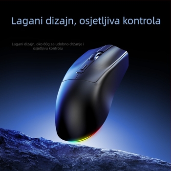 Crack X3 Bluetooth bežični miš s dvostrukim načinom i punjivom dokom, 3200 DPI, 6 tipki