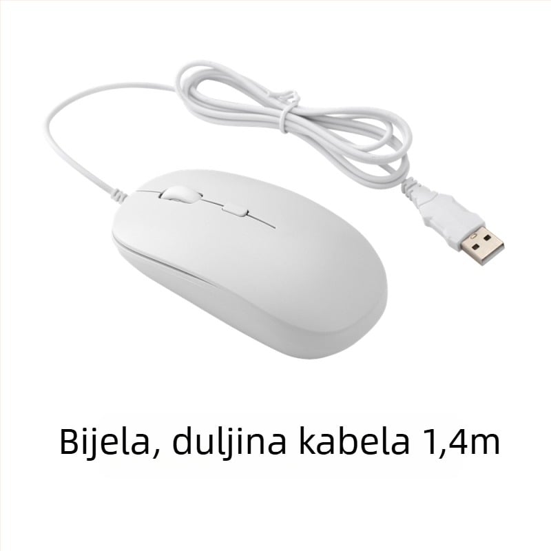 Žičana USB miša s zvukom za dom i ured, kompatibilan s desktopom i prijenosnikom – univerzalna USB gaming miša