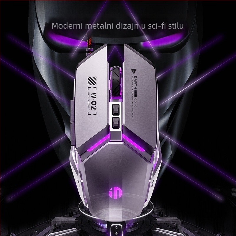 P-w2 žična gaming miš s 7 tipkama i fotoelektričnim USB senzorom