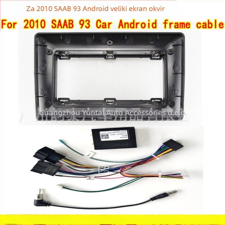 Saab 2010 Android navigacijski fasadni panel retrofit modul – SA-01, Evoresn/Yisen; Materijal: plastični okvir; Saab kompatibilan; Svrha: audio modifikacija
