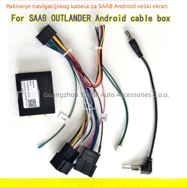 Saab 2010 Android navigacijski fasadni panel retrofit modul – SA-01, Evoresn/Yisen; Materijal: plastični okvir; Saab kompatibilan; Svrha: audio modifikacija