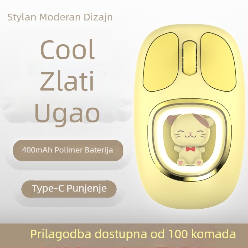 M94 Bežična optička miš, USB/Bluetooth dvostruki mod, 1600 DPI, 3 tipke, domet 10 m