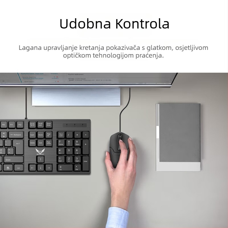 Optička USB žična miš, 1000dpi, 3 tipke
