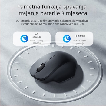 Bežična miš USB/Bluetooth dualni način, 1600 DPI, 2 tipke, Plug-and-Play