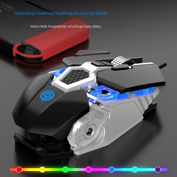 Q18 gaming miš, žičani, optički senzor, 5600dpi, 9 tipki, ergonomski, 6 DPI razina, kabel 1.5m