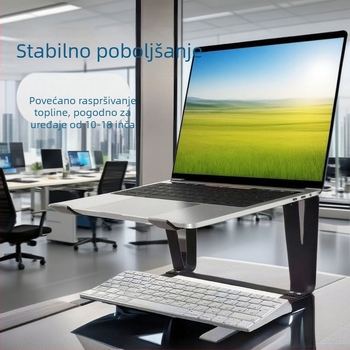 Držač za laptop, dvostruko slojevita metalna mreža, ojačan i stabilan, model Q9, 750 g
