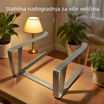 Držač za laptop, dvostruko slojevita metalna mreža, ojačan i stabilan, model Q9, 750 g