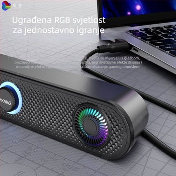 Shadow USB/Bluetooth 5.3 računalni zvučnici 2.0 stereo, 6W izlaz, 40 Hz–20 kHz