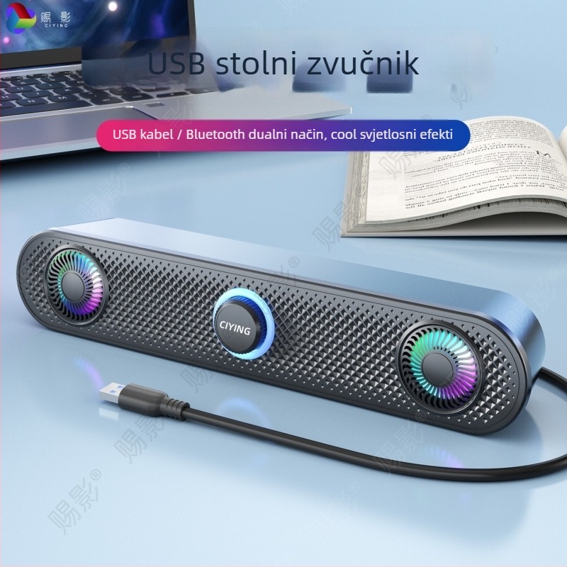 Shadow USB/Bluetooth 5.3 računalni zvučnici 2.0 stereo, 6W izlaz, 40 Hz–20 kHz
