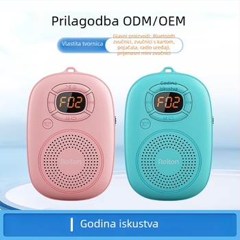 Prijenosni Bluetooth zvučnik E200 od Le Ting — 3W, 100 Hz–20 kHz, SNR ≥70 dB, napajanje USB, utor za microSD karticu, domet do 10 m