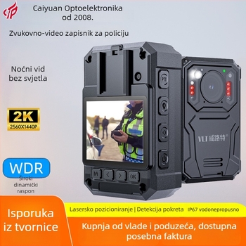 Profesionalna kamera za tijelo s noćnim vidom, 10x optički zoom, 1440P video, snimanje s klipom