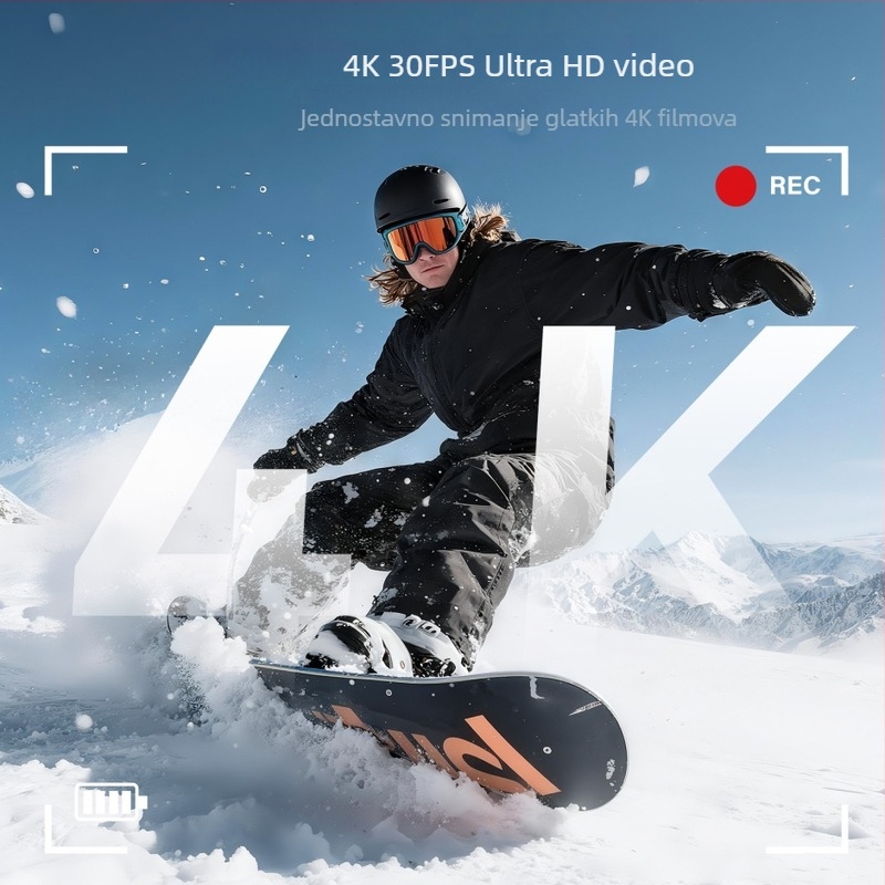 Putna bezzrcalna kamera s preklopnim zaslonom i periskopskim objektivom (4K, CMOS senzor, 3,0-inčni LCD)