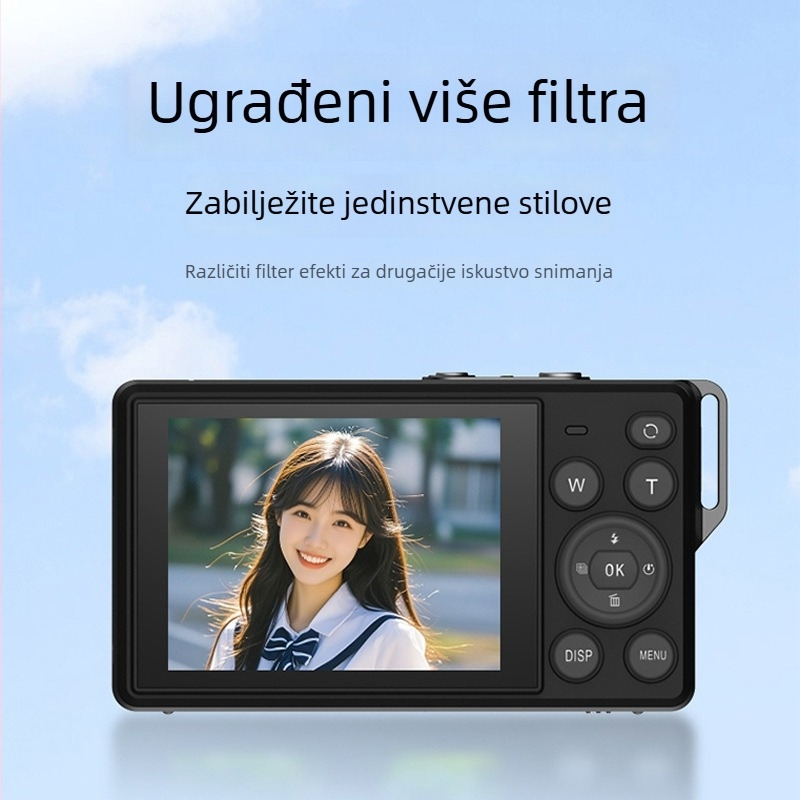 Studentska digitalna kamera s 8 MP CMOS senzorom, 18x optički zoom, 2,7-inčni LCD, 1080p video, Wi-Fi
