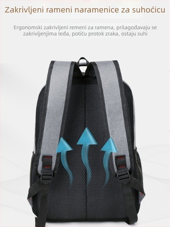 Ruksak velike kapacitete za casual putovanja – Unisex, Oxford tkanina, Stil poslovnog putovanja, 20–35L