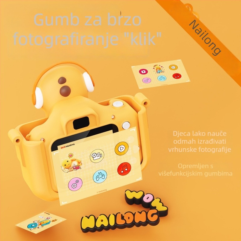 Milk Dragon Djeca digitalna kamera X5 s više od 40 milijuna pixela, 2,4-inčni LCD, TF kartica za pohranu, trajanje baterije 1–3 sati