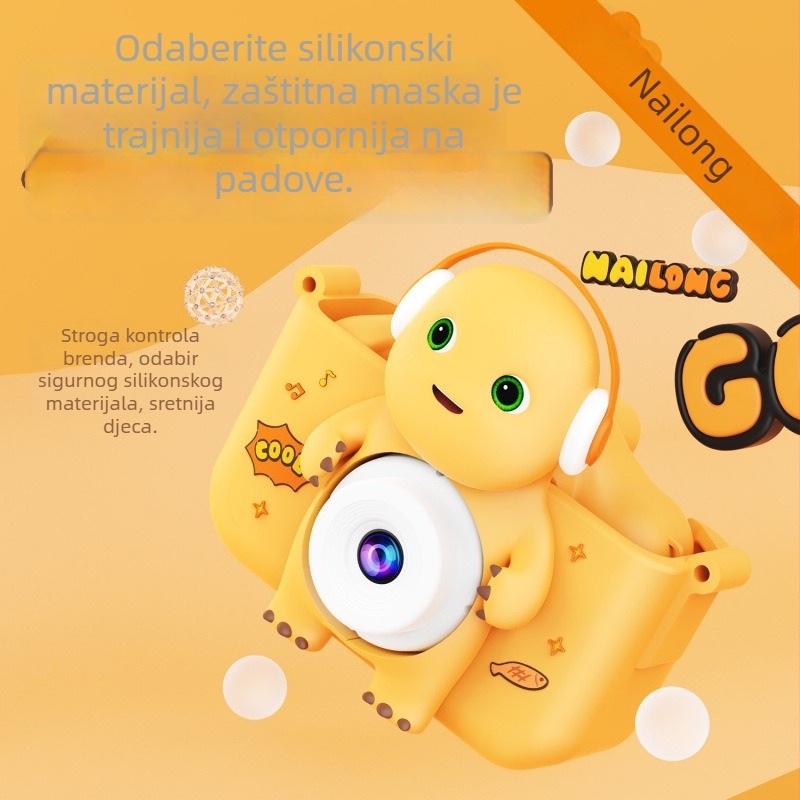 Milk Dragon Djeca digitalna kamera X5 s više od 40 milijuna pixela, 2,4-inčni LCD, TF kartica za pohranu, trajanje baterije 1–3 sati