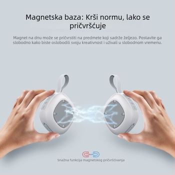 Bluetooth vodootporan mini zvučnik s magnetskim držačem i utorom za karticu, USB, 2-in-1, punjiv, Bluetooth 5.1