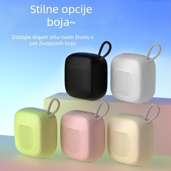 Bluetooth stolni zvučnik s ugrađenom baterijom, 5W izlaz, IPX5 vodootporan, frekvencijski raspon 100 Hz–20 kHz, Bluetooth 5.3