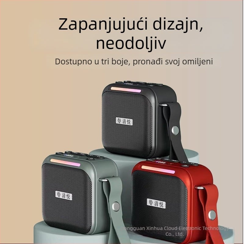 S10 bežični Bluetooth mini vanjski prijenosni zvučnik s ugrađenom baterijom, 10W, 100Hz-20kHz, SNR 75dB, domet 15m