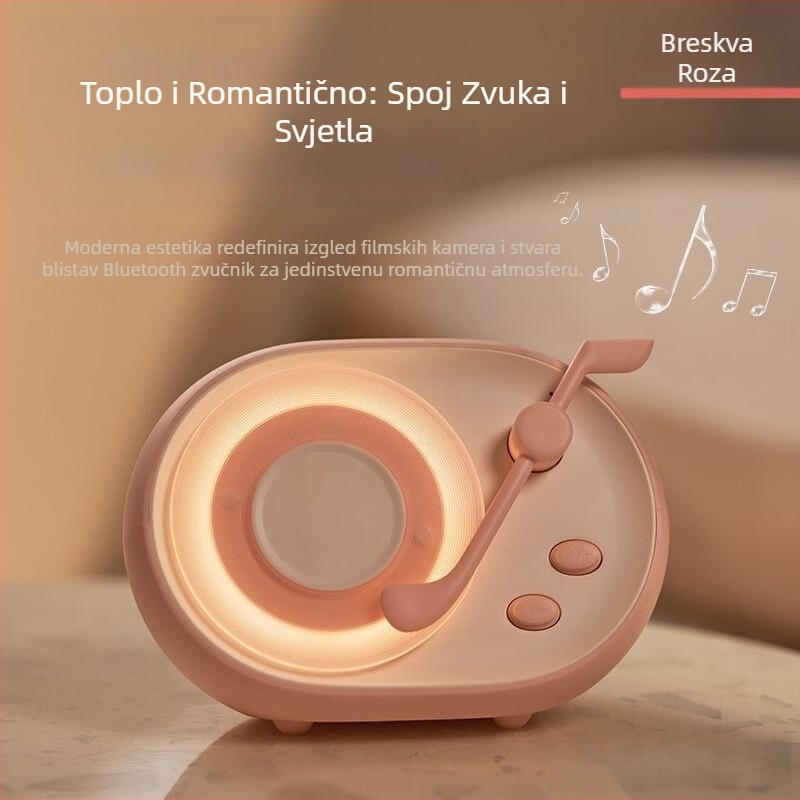 Bluetooth zvučnik s ambijentalnim osvjetljenjem, ugrađena baterija 1000–1200 mAh, 5 W, frekvencijski odziv 60 Hz–15 kHz, SNR ≥70 dB