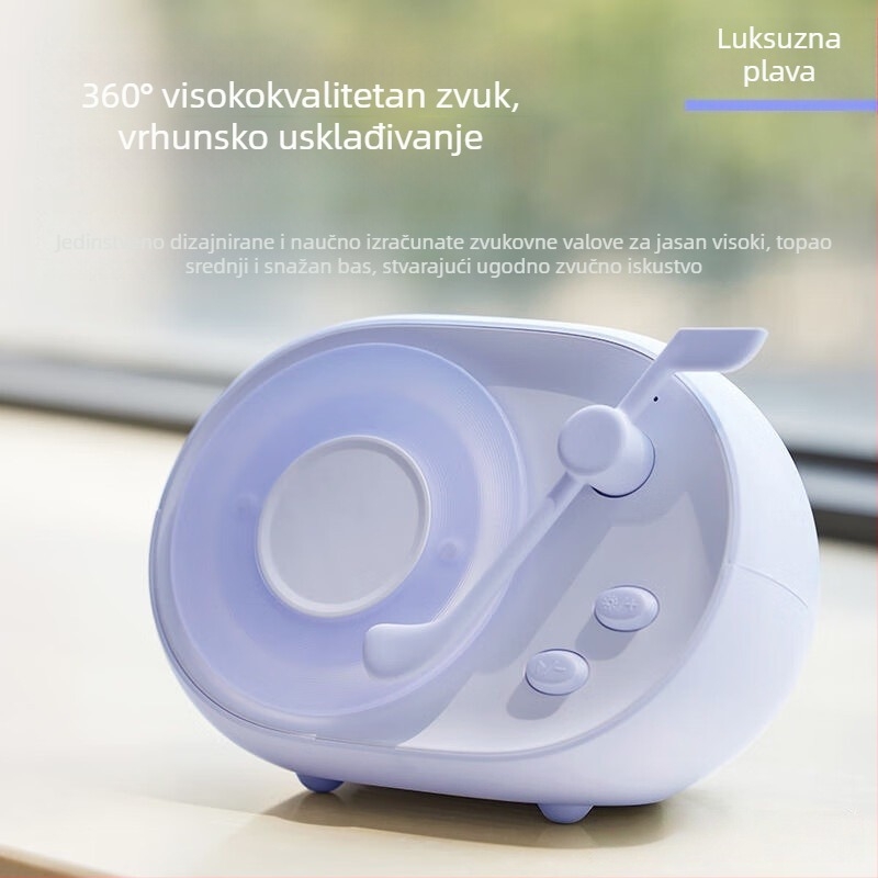 Bluetooth zvučnik s ambijentalnim osvjetljenjem, ugrađena baterija 1000–1200 mAh, 5 W, frekvencijski odziv 60 Hz–15 kHz, SNR ≥70 dB