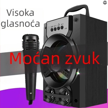 Bežični Bluetooth zvučnik – Vanjski prijenosnik s SD karticom i radiom, ABS kućište, IPX7 vodootpornost, frekvencijski odziv 100 Hz–20 kHz