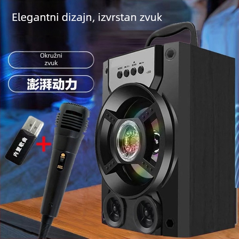 Bežični Bluetooth zvučnik – Vanjski prijenosnik s SD karticom i radiom, ABS kućište, IPX7 vodootpornost, frekvencijski odziv 100 Hz–20 kHz