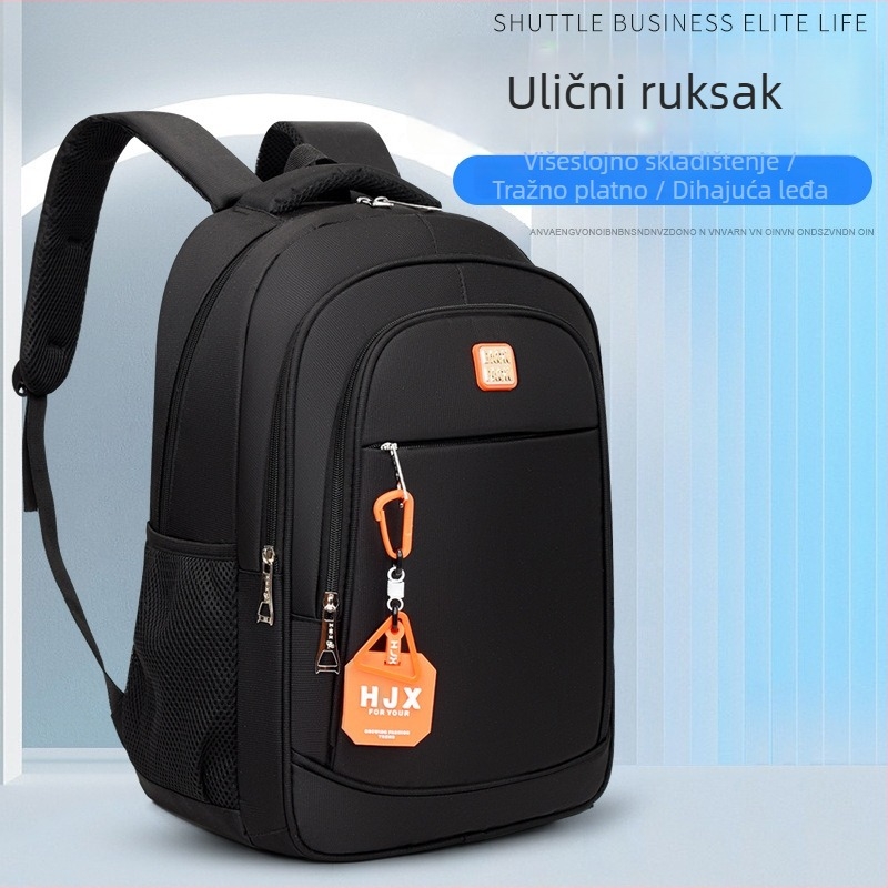 Muški ruksak od Oxford materijala za prijenosno računalo, poslovna putovanja, zaštita kralježnice, zakrivljene naramenice, 16-inčni laptop