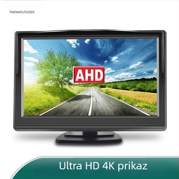 Zaslon za vožnju unatrag automobila, model AHD-5IN-TS, tip zaslona AHD, razlučivost 800x480, ulazni signal AHD