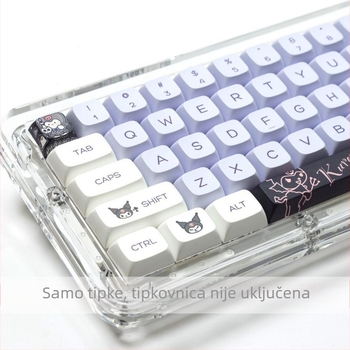 Set keycapova za mehaničku tipkovnicu, XDA profil, sublimacija, prilagodljivo DIY, 98+ tipki