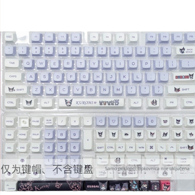 Set keycapova za mehaničku tipkovnicu, XDA profil, sublimacija, prilagodljivo DIY, 98+ tipki