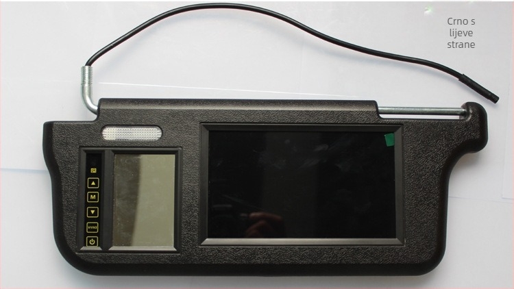 Zaslon za vožnju unatrag automobila s dodirnim gumbom, LED digitalni zaslon, 2-kanalni video ulaz, model YG-710, rezolucija 800x480