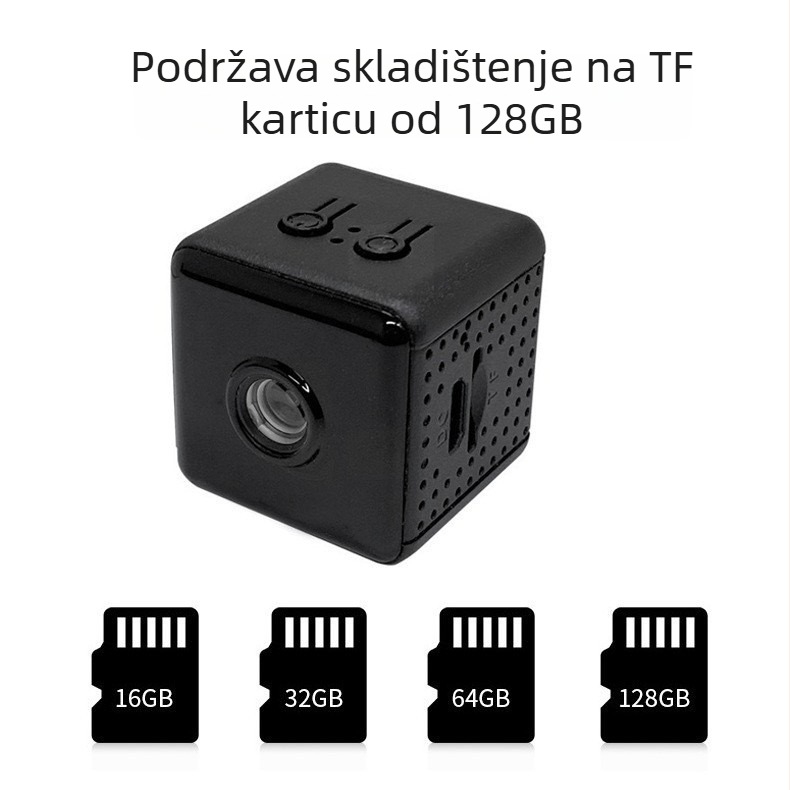 IP kamera s Wi‑Fi, 2.4 mm objektiv, 480P rezolucija, infracrveno noćno vidjenje do 10 m, unutarnja upotreba