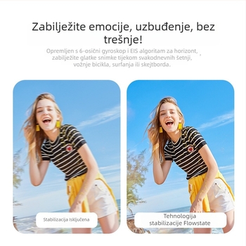 Go9 4K kamera za kućne ljubimce sa stabilizacijom, na vratu, perspektiva iz prvog lica, 20 MP senzor, baterija 2 sata