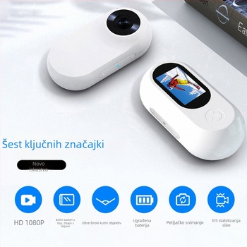 A100 mini sportska kamera za palac, 16MP, 1.4 inčni LCD, TF kartica, trajanje baterije ~70 min
