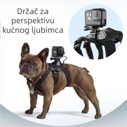 GoPro pseći prsni remen stabilizator – model ZJ003L, kompatibilan s GoPro, materijal plastika, moguć ispis loga