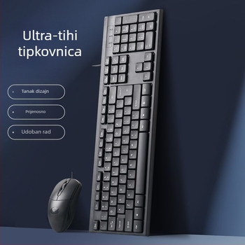 USB kabelski komplet tipkovnice i miša za PC i laptop