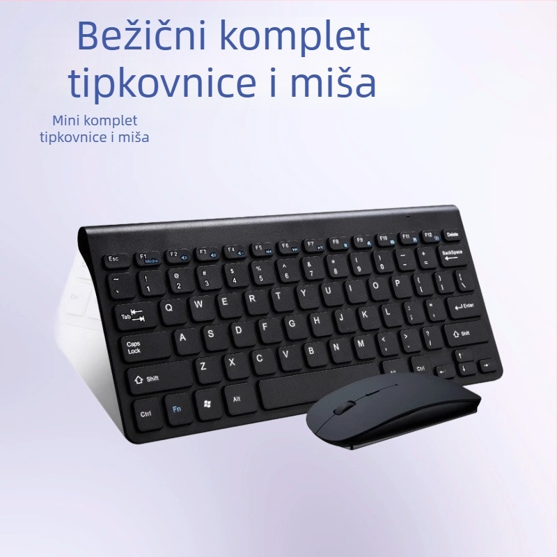 Minglide bežični set tipkovnice i miša, USB bežična tipkovnica i miš, 1000dpi, za prijenosna računala, kućnu i uredsku uporabu