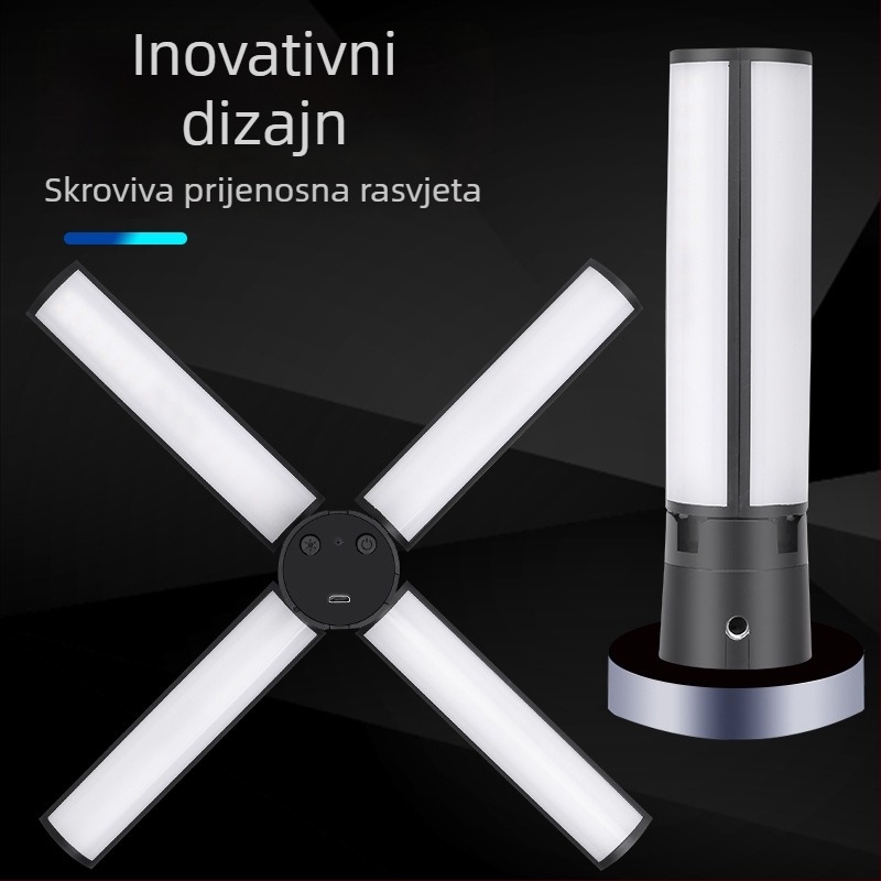 Sklopiva rasvjeta za live streaming s lampom za ljepotu, prijenosna džepna svjetiljka, model 6654, 10W, 5V
