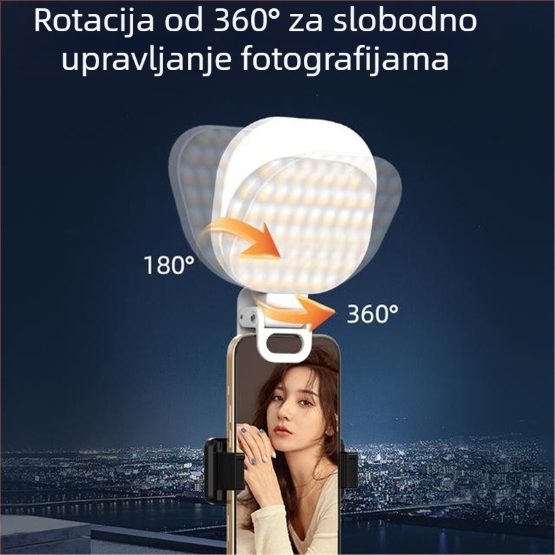 LED rasvjeta za selfie i prijenos uživo - tri temperature osvjetljenja, snaga ispod 10W