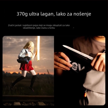 Inkee GCA30C RGB LED rasvjeta za popunjavanje fotografija – prijenosno ručno svjetlo za vanjske snimke i prijenos uživo (10–50W, ugrađena baterija)