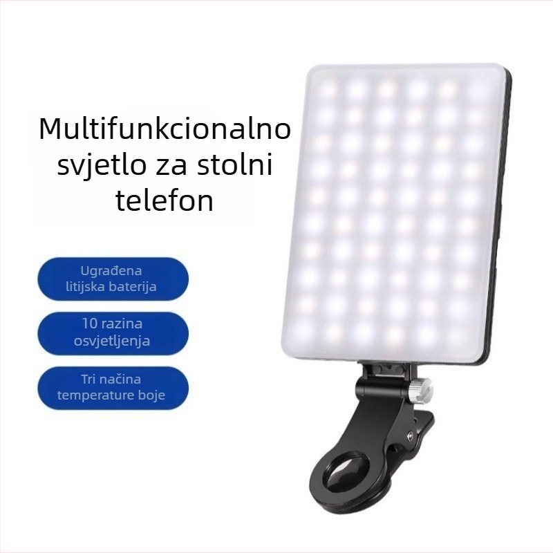 VL-60BI LED lampica za dopunjavanje s klipom za mobitel, prijenosna, 5V, ispod 10W