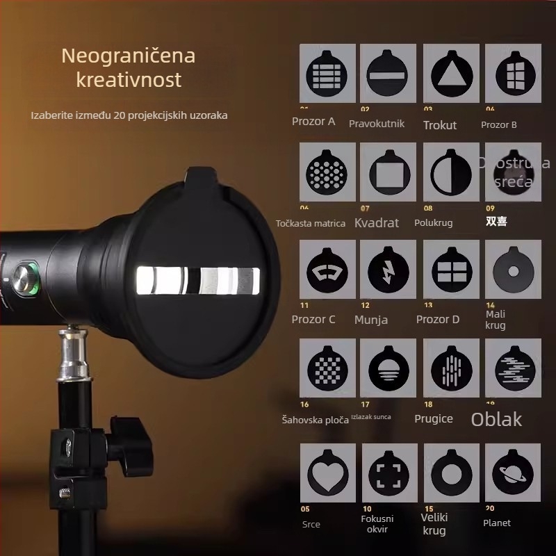 SmallRig LED rasvjeta za nadomještanje, prijenosna ručna 10W, podesiva temperatura boje 2500–9900K, model 4634, 5V/2A